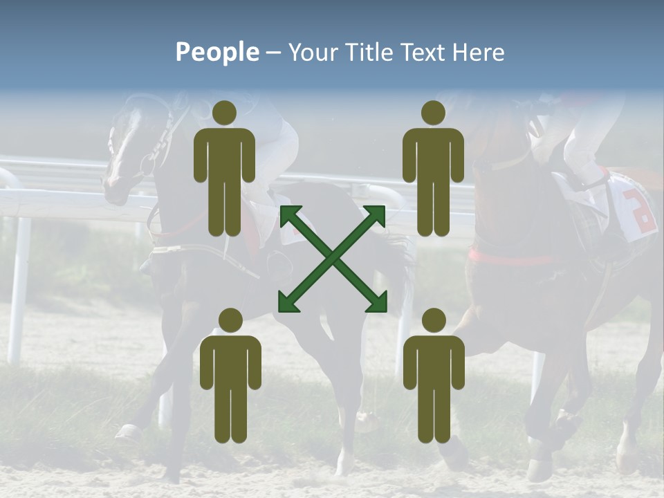 Outdoors Jockey Speed PowerPoint Template