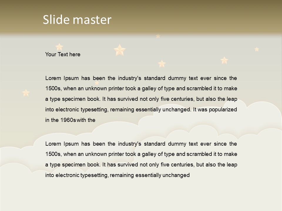 Wallpaper Sky Frame PowerPoint Template