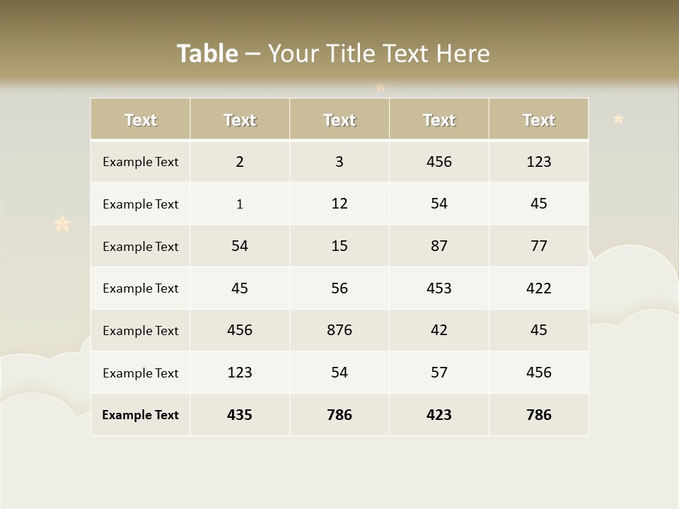Wallpaper Sky Frame PowerPoint Template