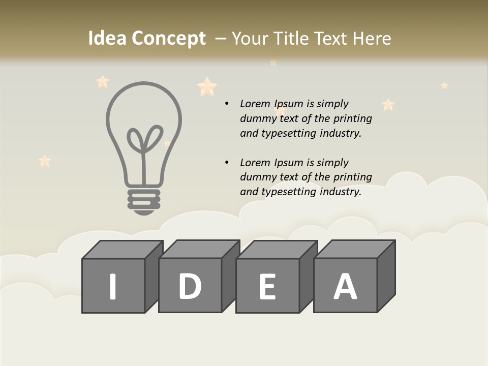 Wallpaper Sky Frame PowerPoint Template