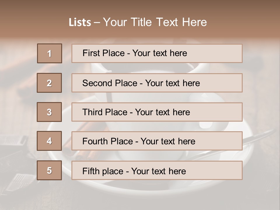 Dessert Stick Natural PowerPoint Template