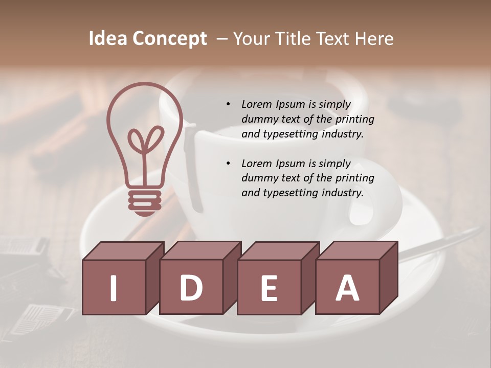 Dessert Stick Natural PowerPoint Template