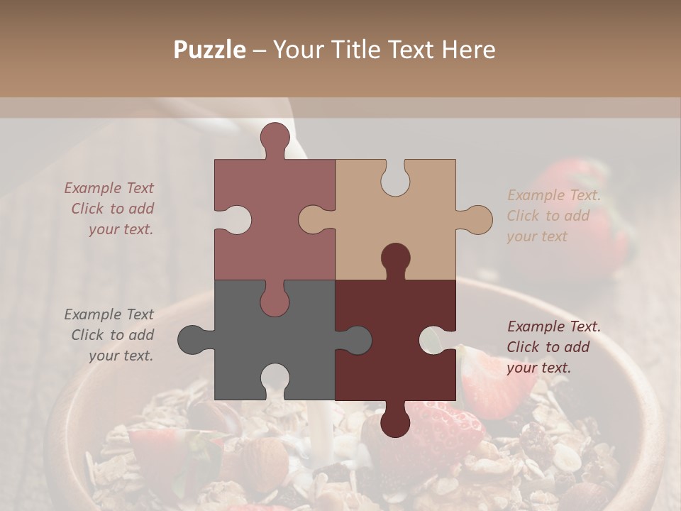 Gourmet Strawberry Porridge PowerPoint Template