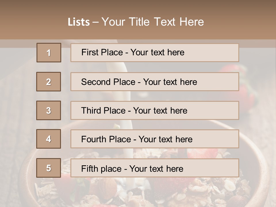 Gourmet Strawberry Porridge PowerPoint Template