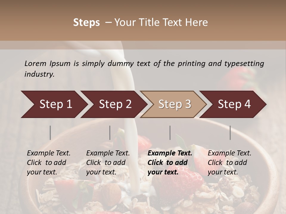 Gourmet Strawberry Porridge PowerPoint Template