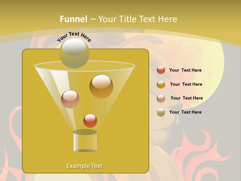 Woman Black Fire PowerPoint Template
