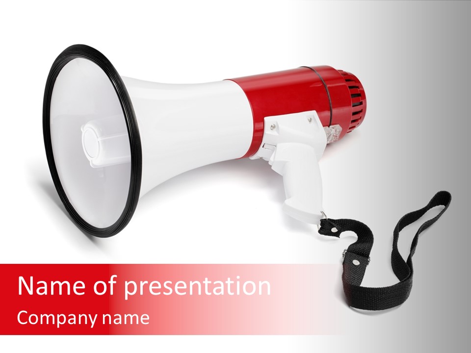 Announcement Announce Amplification PowerPoint Template