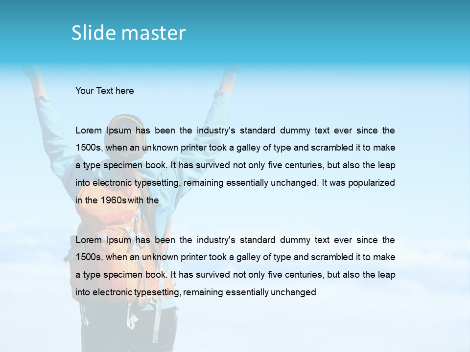 Cheerful Happy Portrait PowerPoint Template