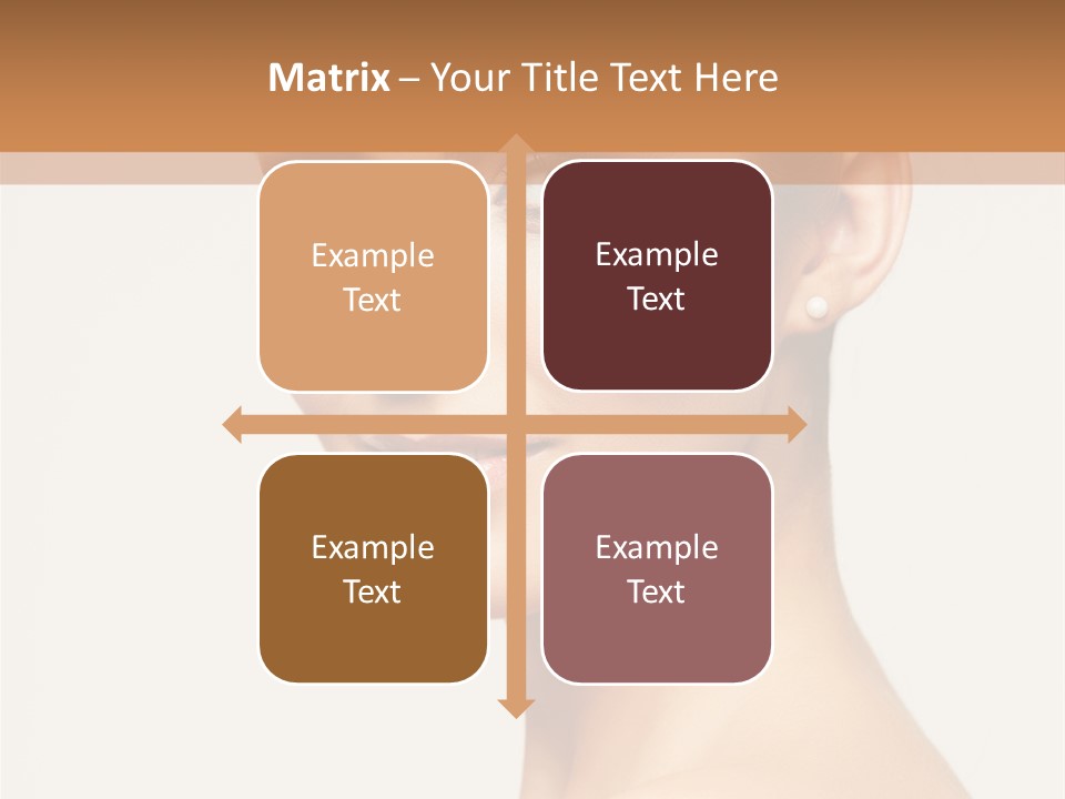 Portrait Background Hand PowerPoint Template