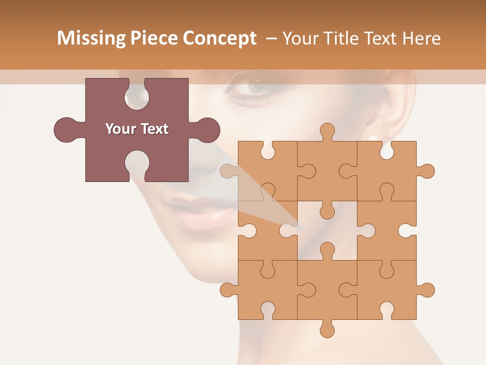 Portrait Background Hand PowerPoint Template