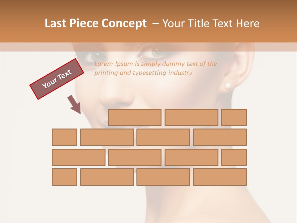 Portrait Background Hand PowerPoint Template