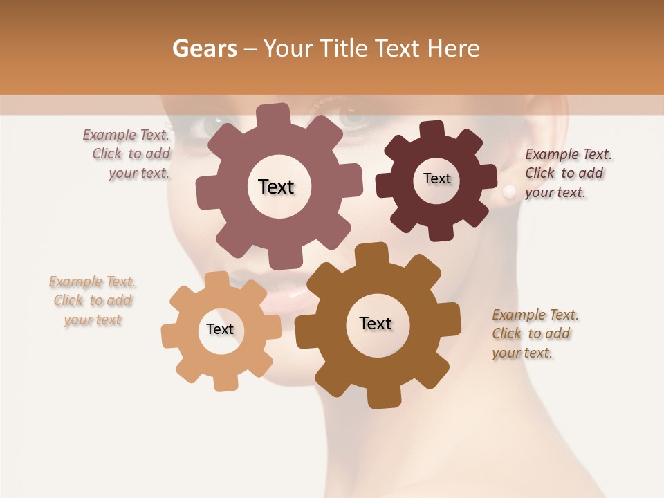 Portrait Background Hand PowerPoint Template