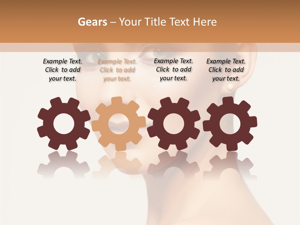 Portrait Background Hand PowerPoint Template