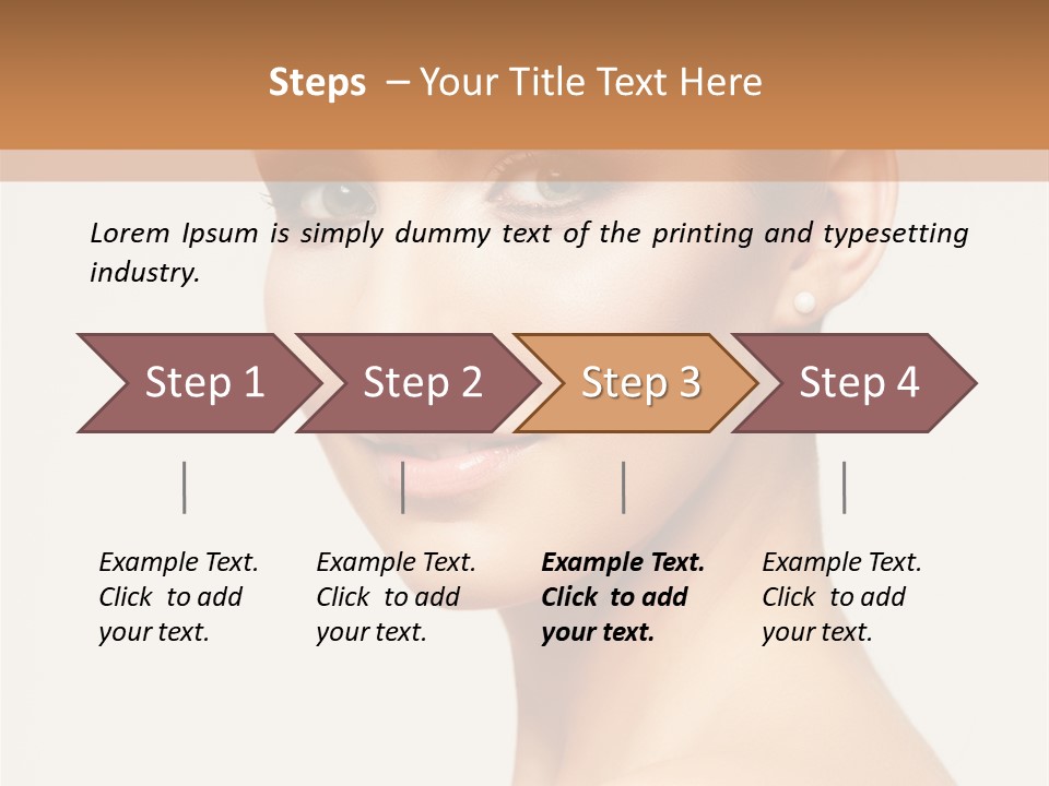 Portrait Background Hand PowerPoint Template