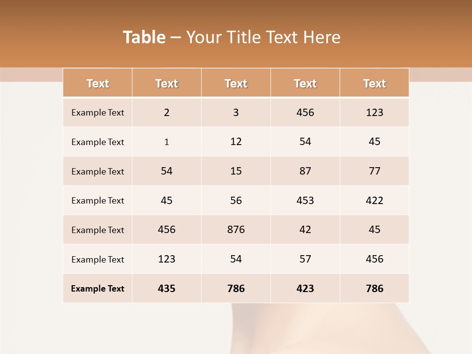 Portrait Background Hand PowerPoint Template