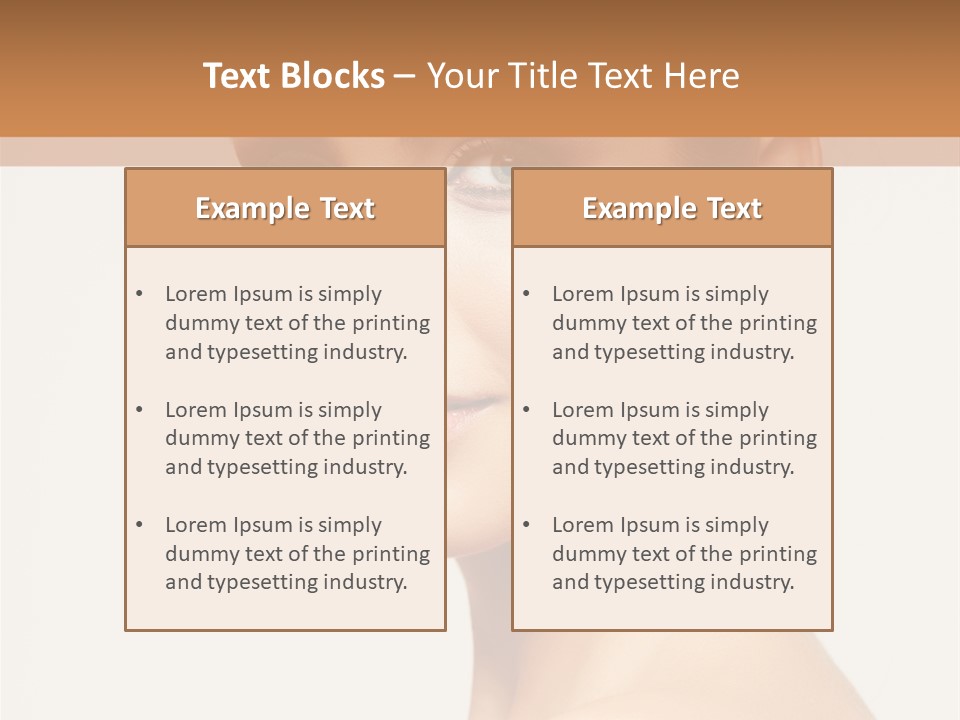 Portrait Background Hand PowerPoint Template