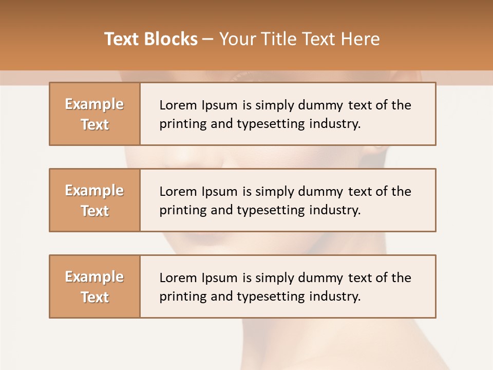 Portrait Background Hand PowerPoint Template