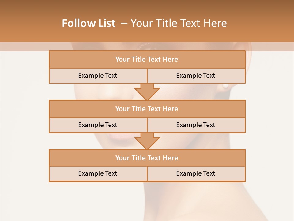 Portrait Background Hand PowerPoint Template