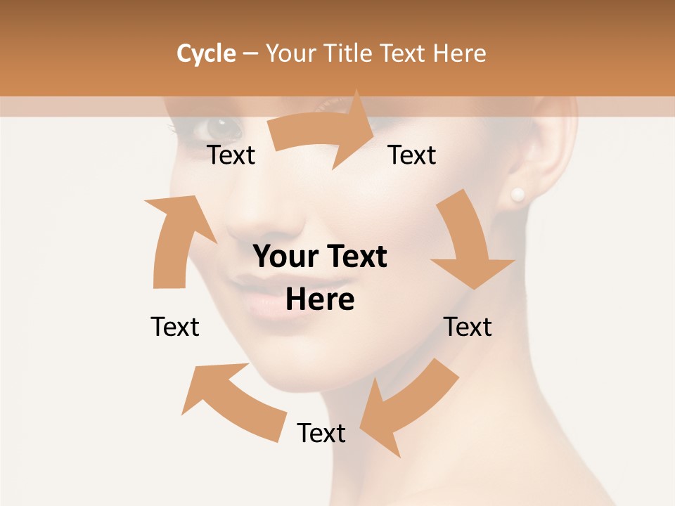 Portrait Background Hand PowerPoint Template