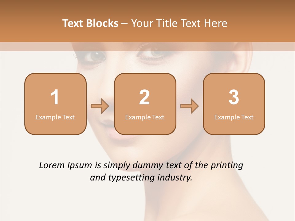 Portrait Background Hand PowerPoint Template