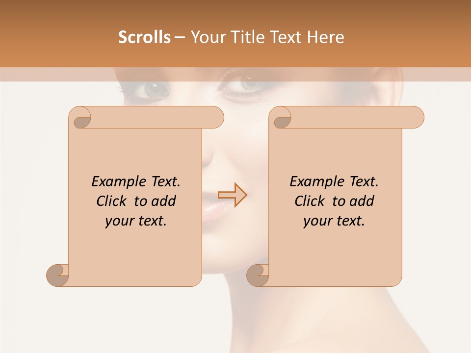 Portrait Background Hand PowerPoint Template