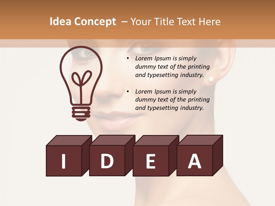 Portrait Background Hand PowerPoint Template