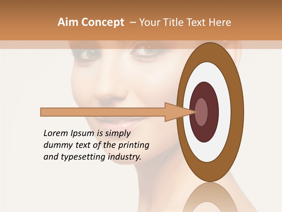 Portrait Background Hand PowerPoint Template