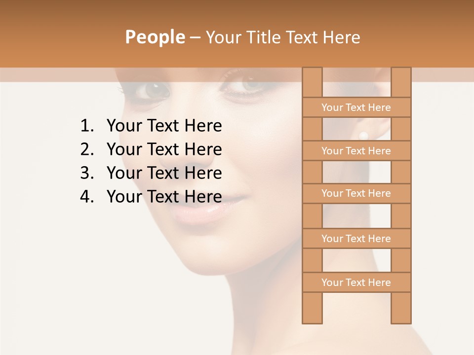 Portrait Background Hand PowerPoint Template