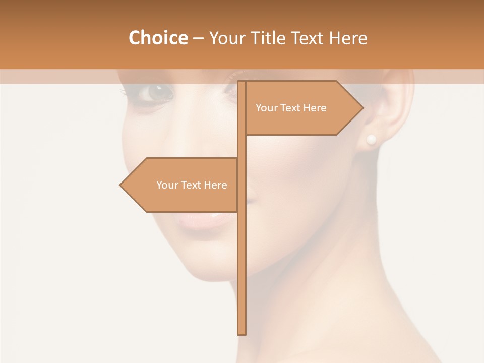 Portrait Background Hand PowerPoint Template