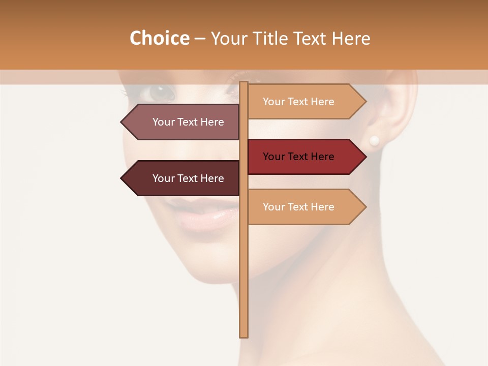 Portrait Background Hand PowerPoint Template