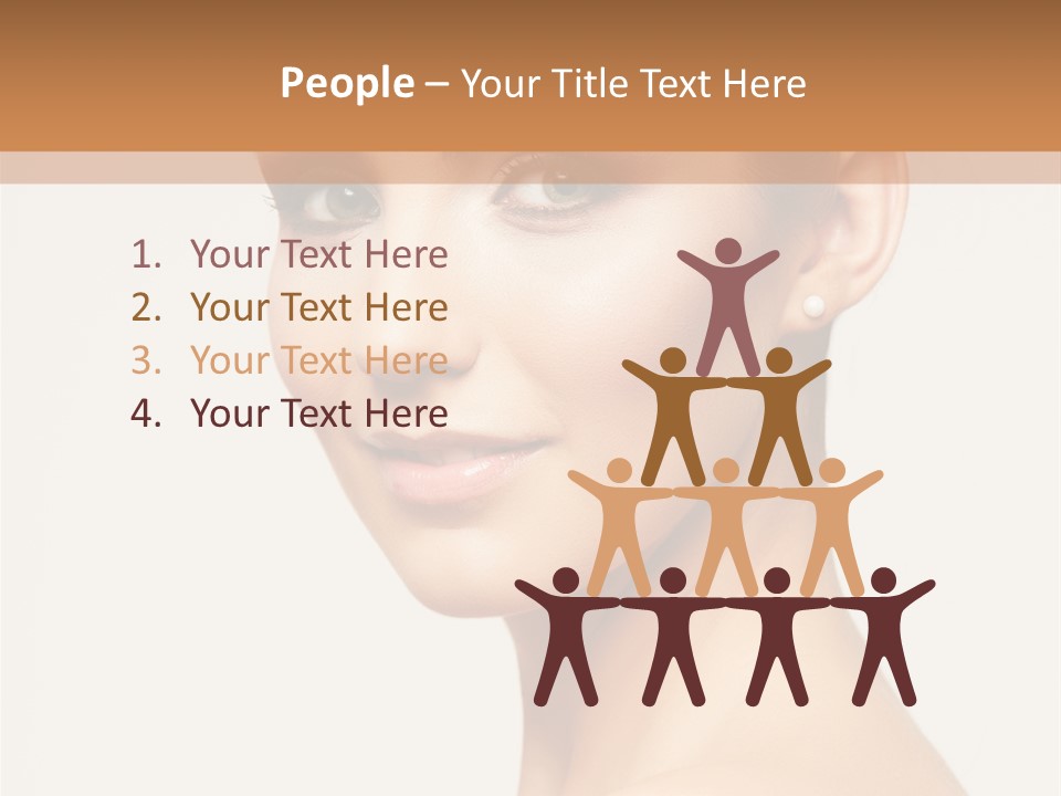 Portrait Background Hand PowerPoint Template