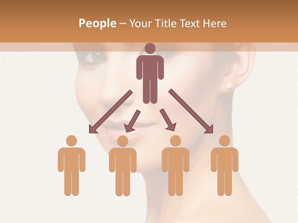 Portrait Background Hand PowerPoint Template