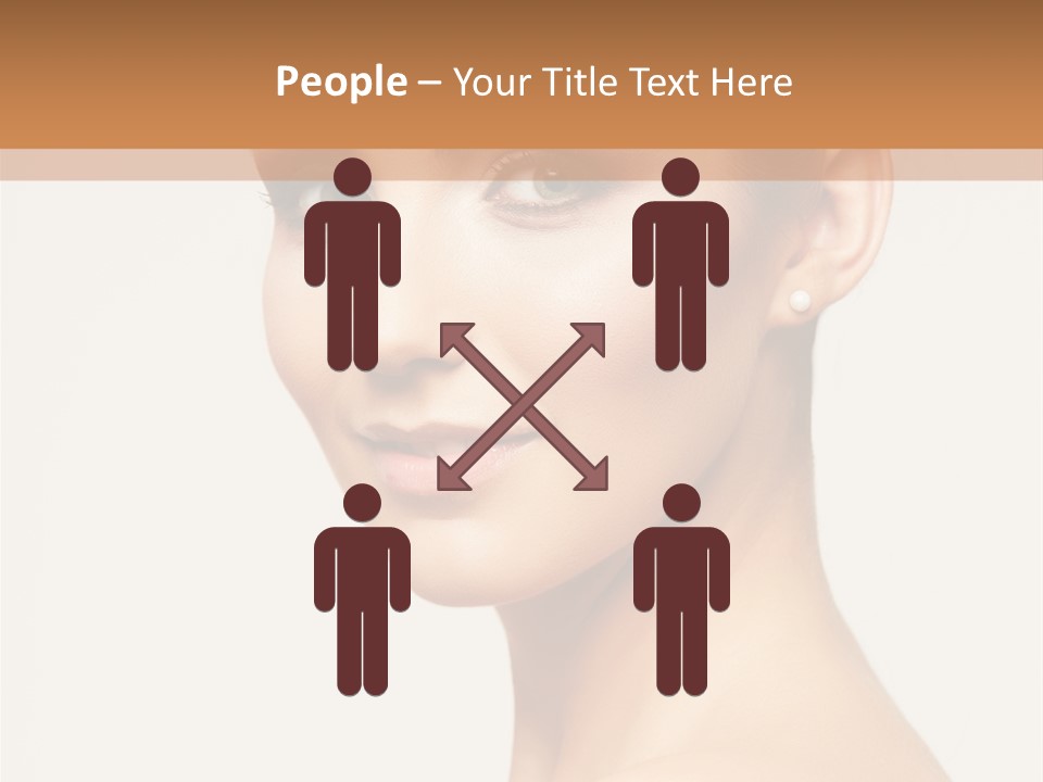 Portrait Background Hand PowerPoint Template