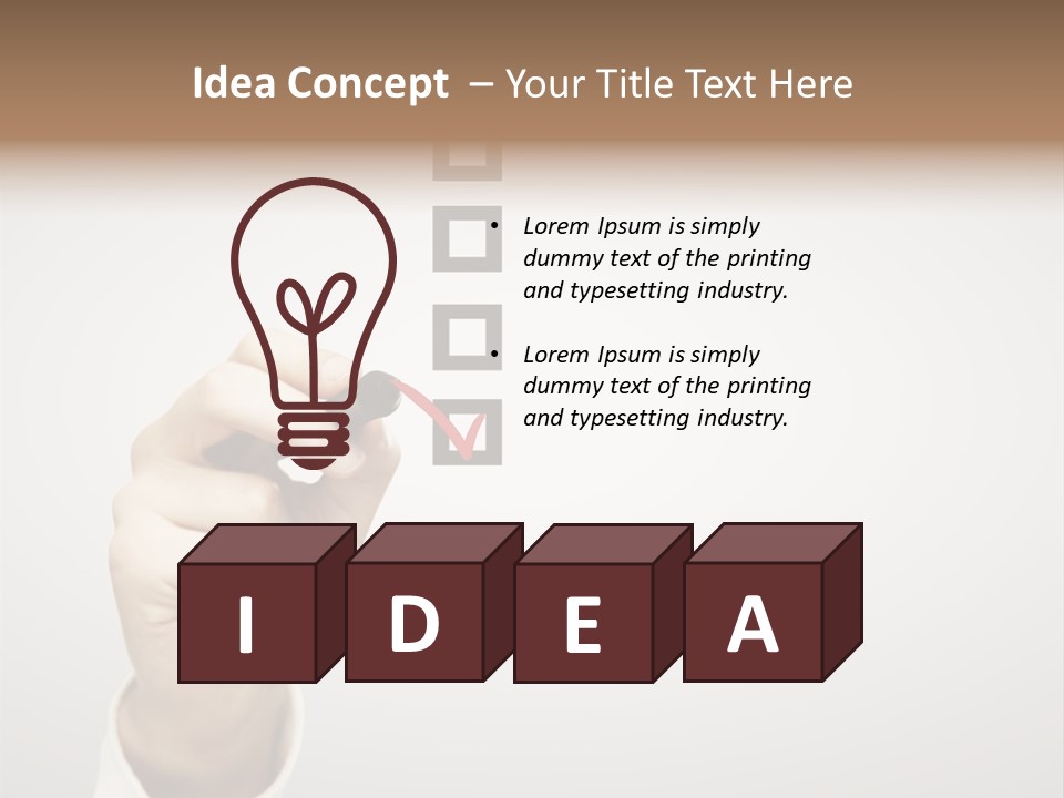 Idea Isolated Rating PowerPoint Template