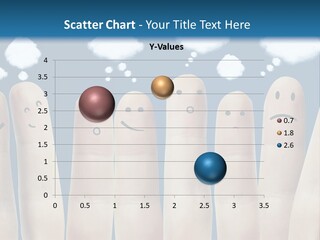 A Group Of Fingers With Faces Drawn On Them PowerPoint Template