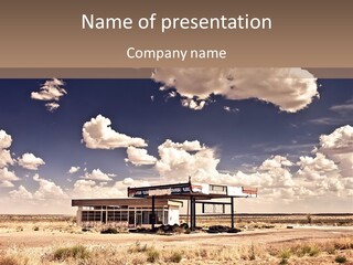 Station Usa Pump PowerPoint Template