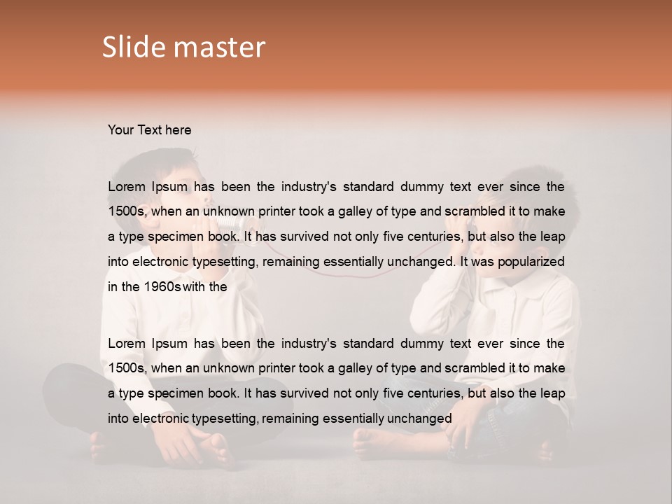 Playful Message Play PowerPoint Template