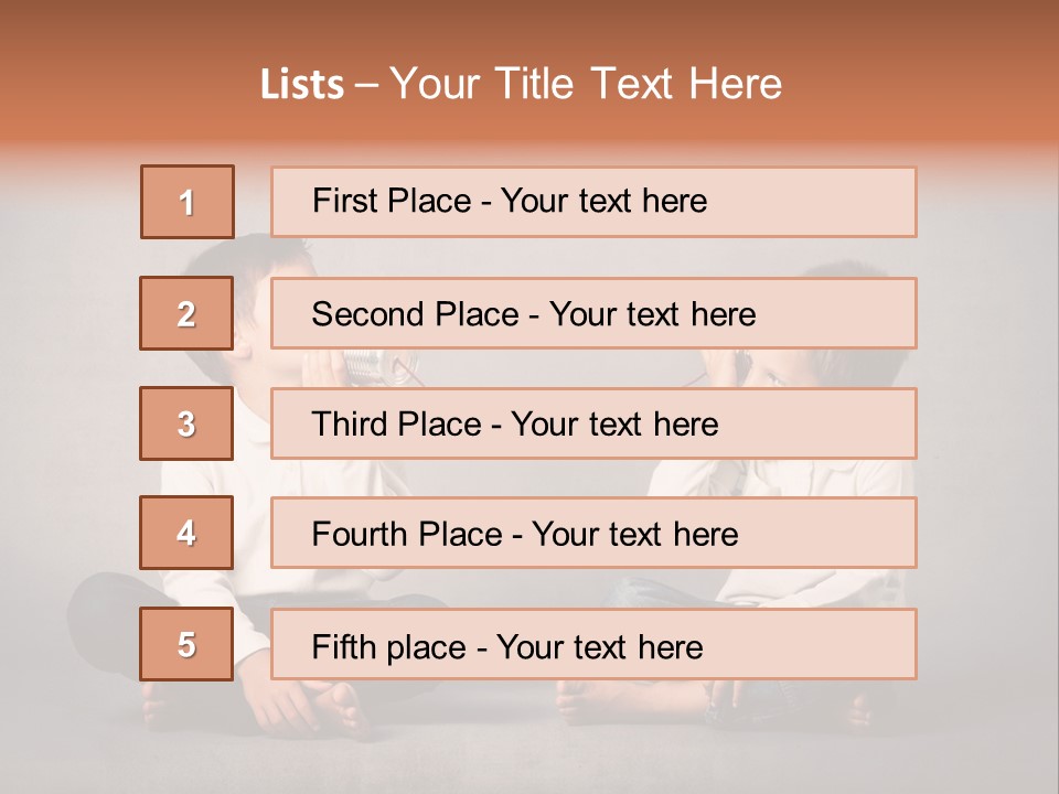Playful Message Play PowerPoint Template