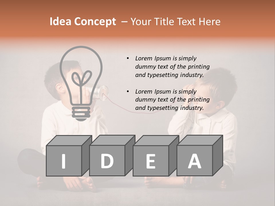 Playful Message Play PowerPoint Template