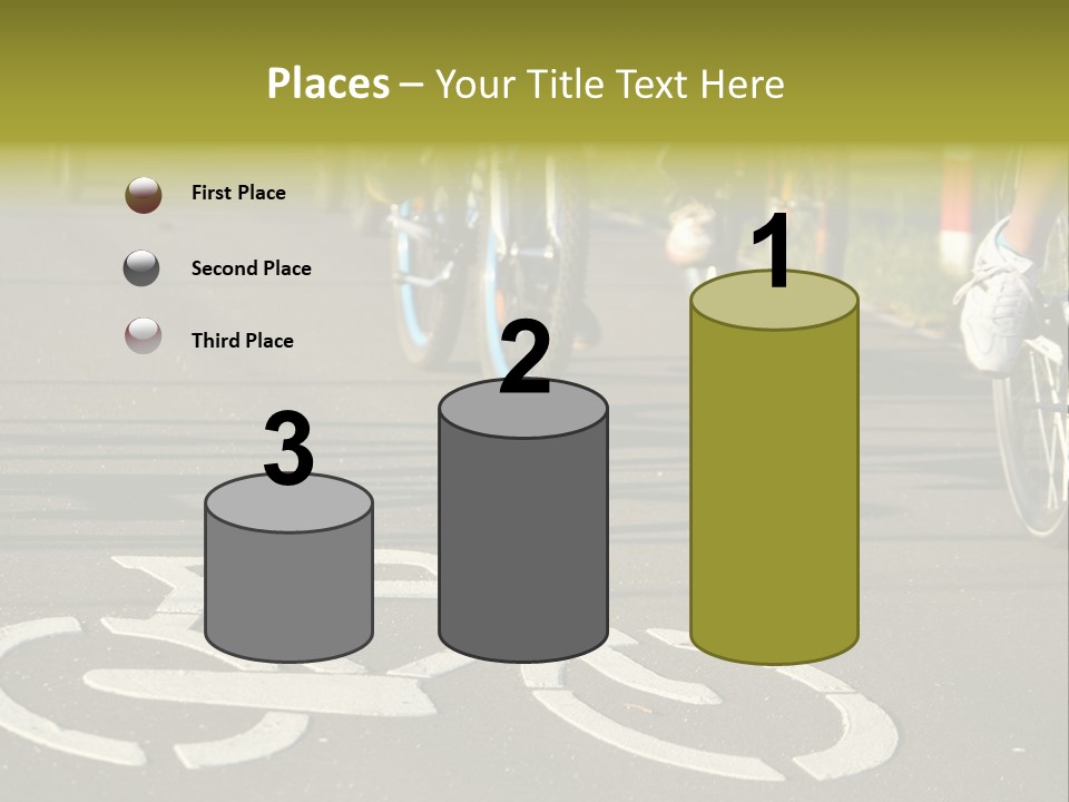 Riding Traffic Urban PowerPoint Template