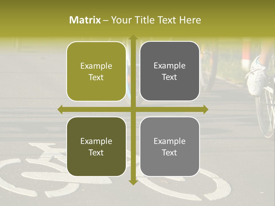 Riding Traffic Urban PowerPoint Template