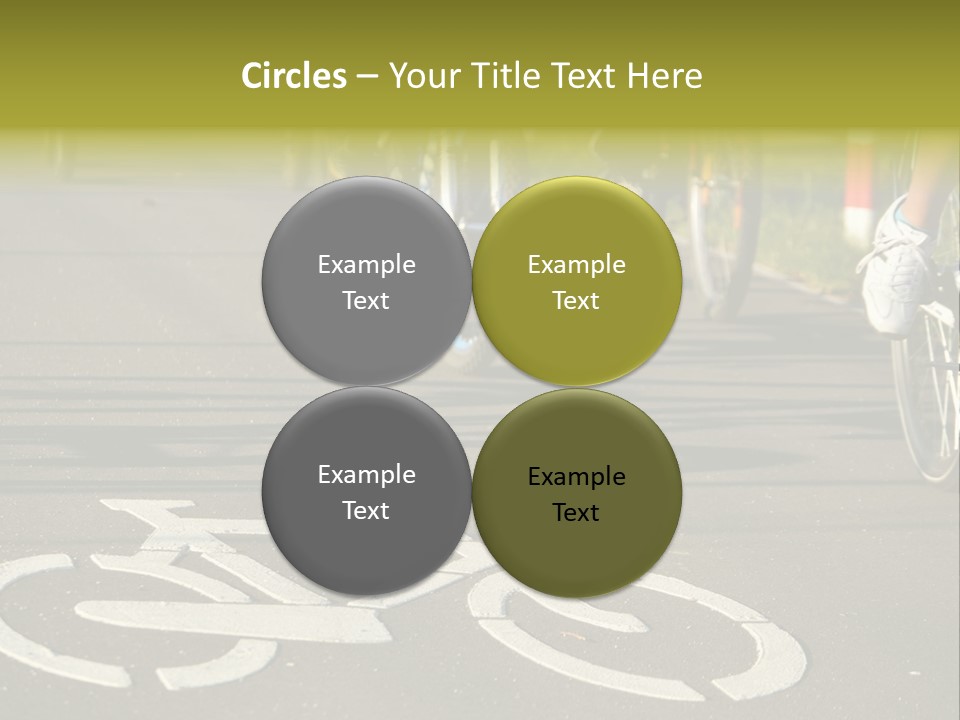 Riding Traffic Urban PowerPoint Template