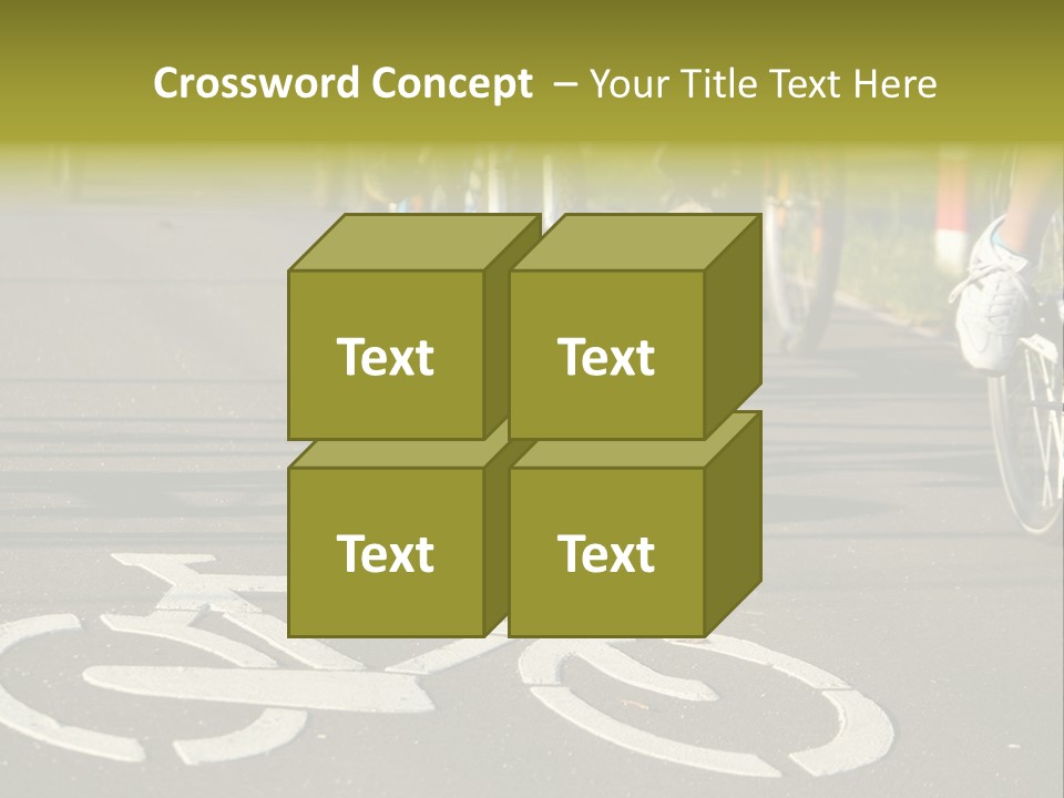 Riding Traffic Urban PowerPoint Template