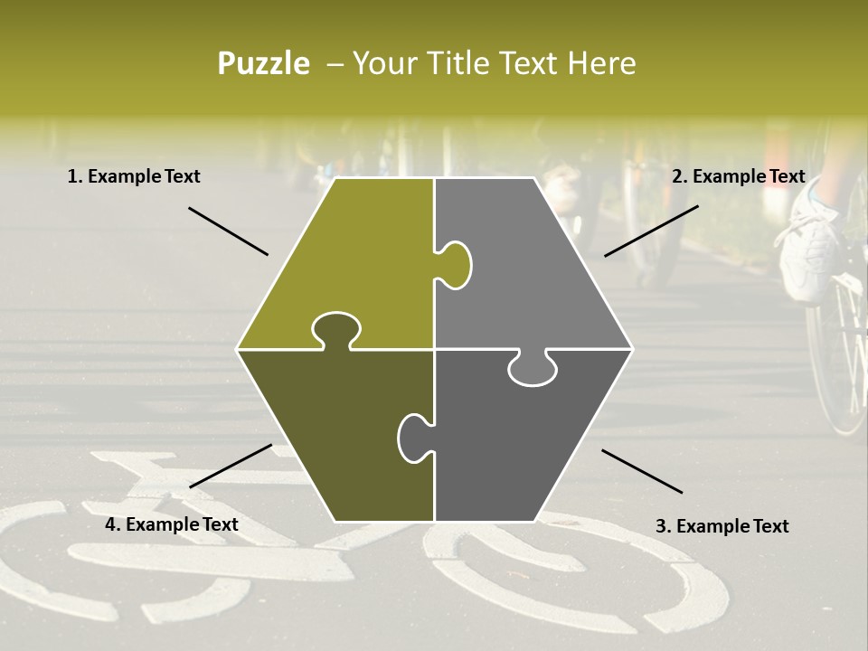 Riding Traffic Urban PowerPoint Template