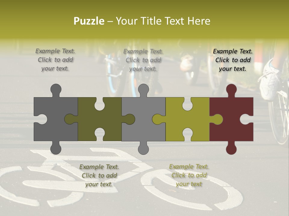 Riding Traffic Urban PowerPoint Template