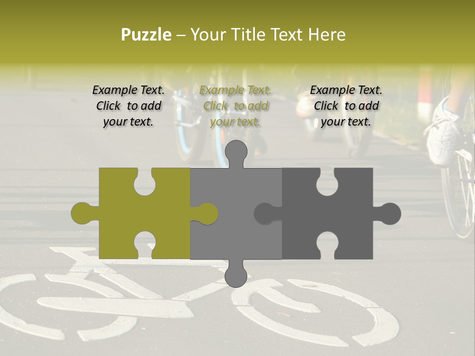 Riding Traffic Urban PowerPoint Template