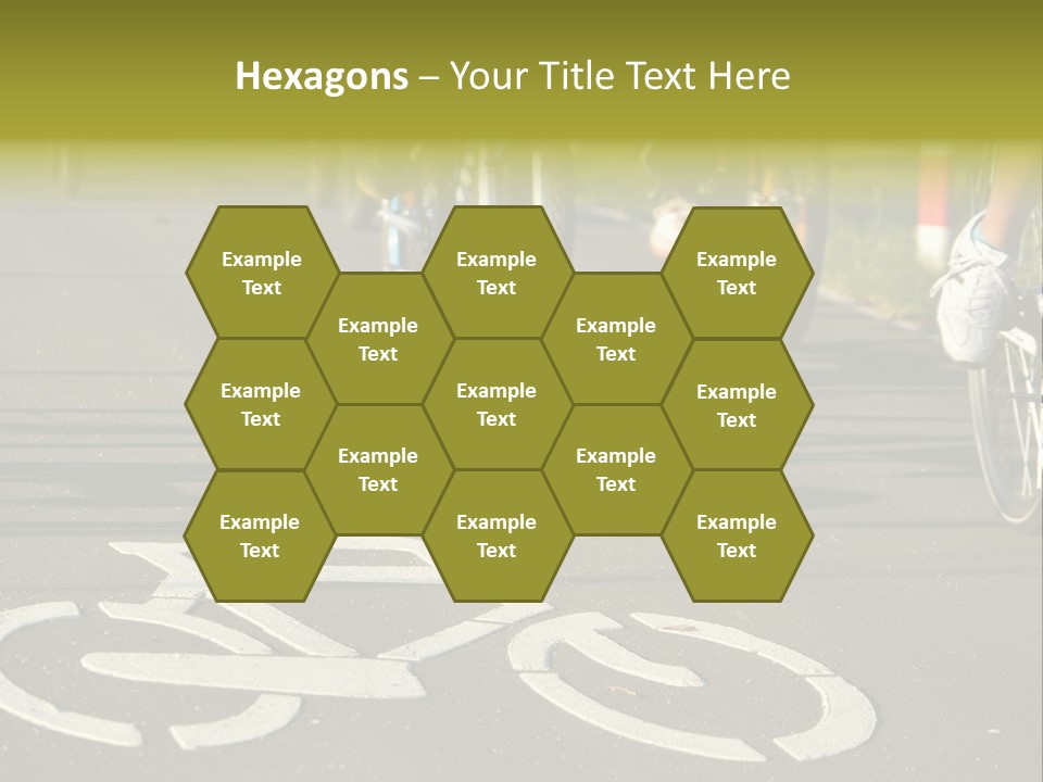 Riding Traffic Urban PowerPoint Template