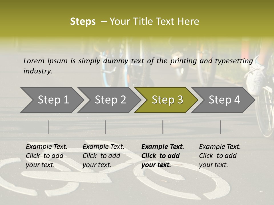 Riding Traffic Urban PowerPoint Template