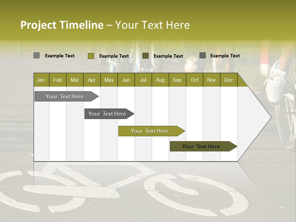 Riding Traffic Urban PowerPoint Template