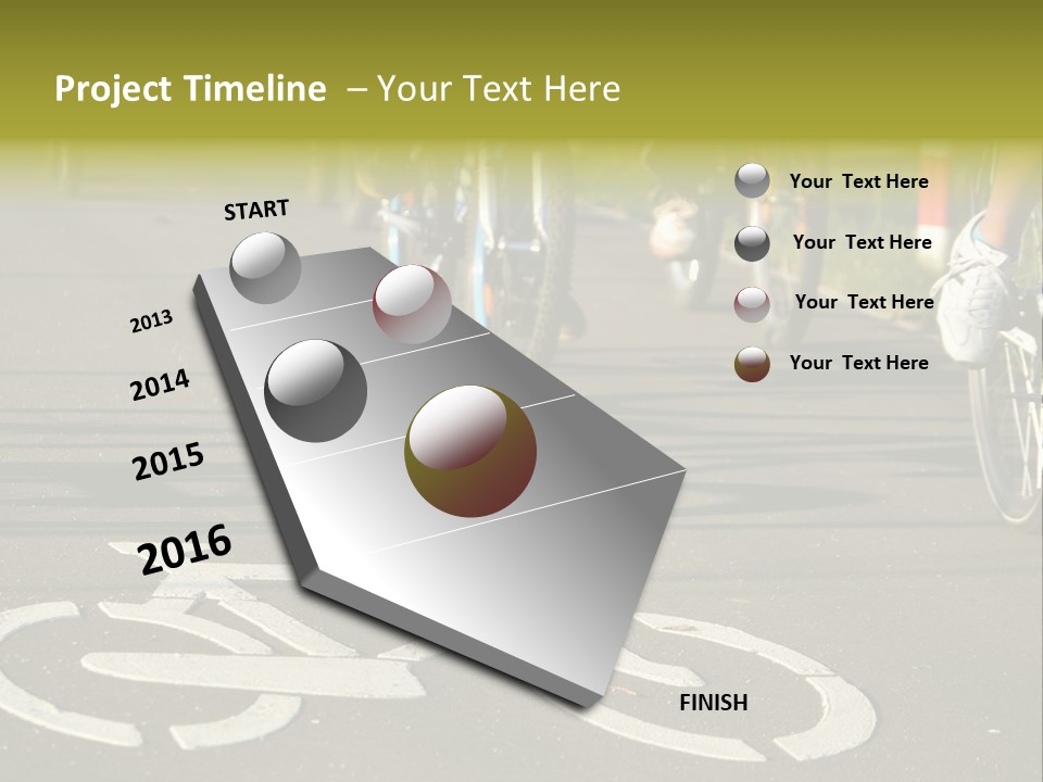 Riding Traffic Urban PowerPoint Template